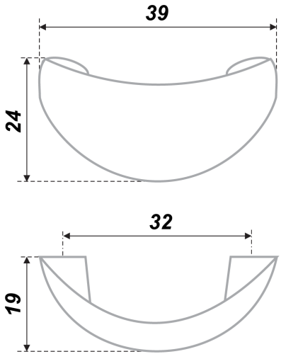 BOYARD.Ручка S0150/32 RS001SN.3/32