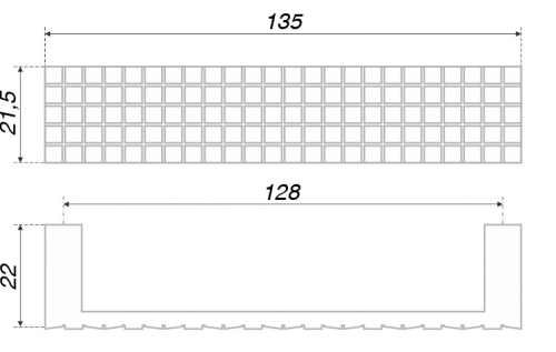 BOYARD.Ручка мебельная RS279CP.4/128