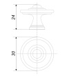 BOYARD.Ручка мебельная DOLCE 24524Z03001.09 RC530MAB.1