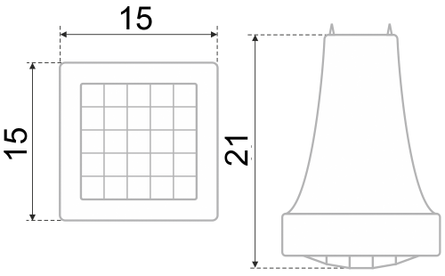 BOYARD.Ручка мебельная CRYSTAL RC425CP/CrBl.4