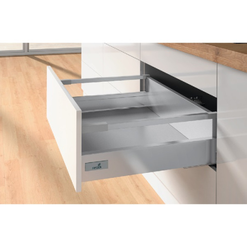 HETTICH.Ящик InnoTech Atira H144, NL470, цвет серый, полного выдвижения с демпфером Silent System 9228897