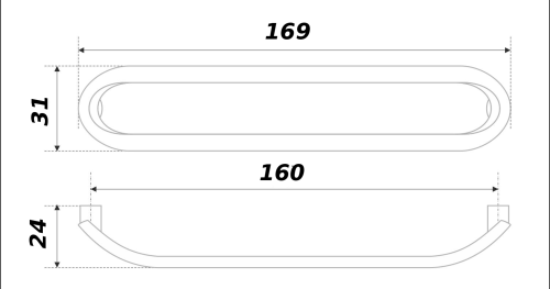 Ручка мебельная OPA BOYARD RS283BSN.3/160